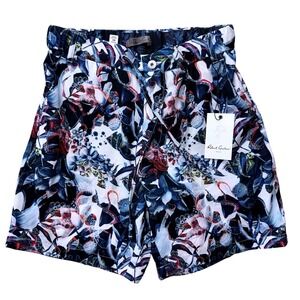 Robert Graham Mens Size 30 Black Blue Geo Unlined Board Shorts Classic‎ Fit NWT